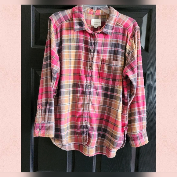 American Eagle Outfitters Tops - American Eagle Autumn Vibes Plaid Boyfriend Flannel Shirt